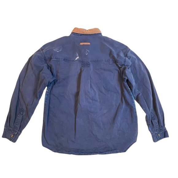 Vintage 955 Originals Button Up Shirt Mens Large Casual Comfy Flannel Denim Top - Picture 8 of 13